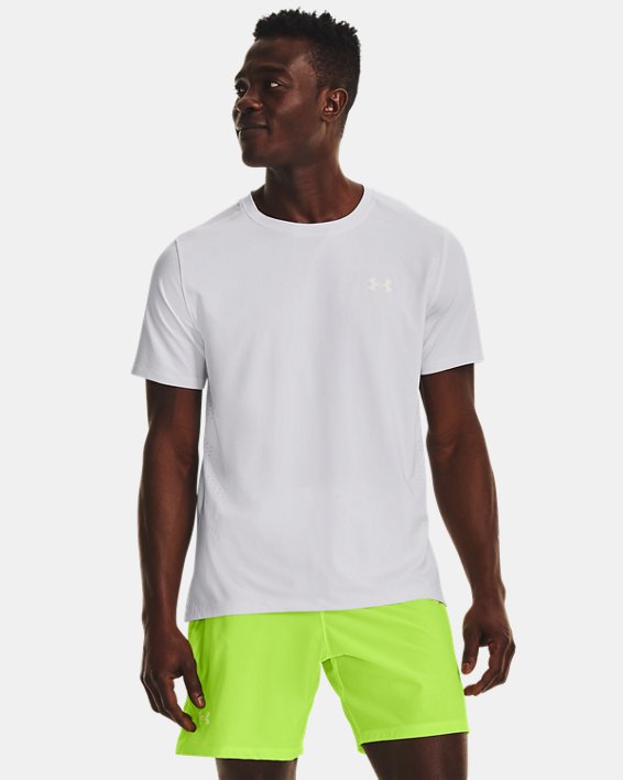 Men's UA Launch Elite Graphic Short Sleeve in White image number 0